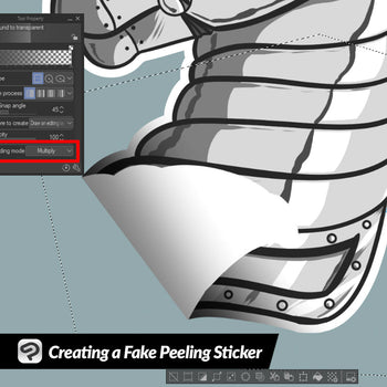 Creating a Fake Peeling Sticker