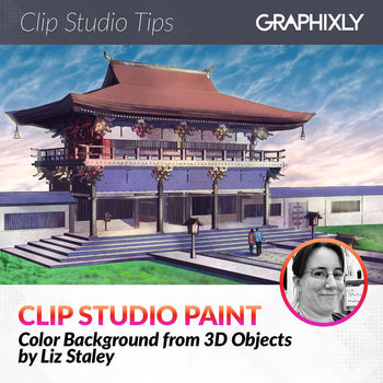 Color Background from 3D Objects
