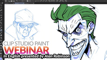 WEBINAR RECORDING – Designing Villain Characters in Clip Studio Paint with Alan Robinson
