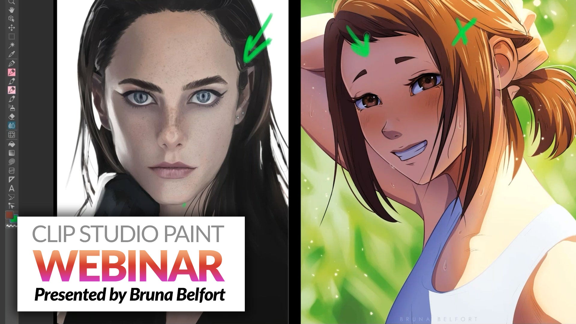WEBINAR RECORDING - Painting and rendering realistic characters in Clip Studio Paint presented by Bruna Belfort