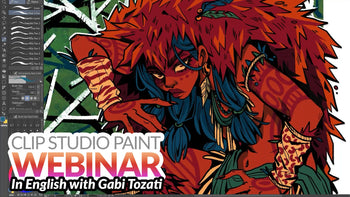 WEBINAR RECORDING – Stylized design & creating composition with color in Clip Studio Paint with Gabi Tozati