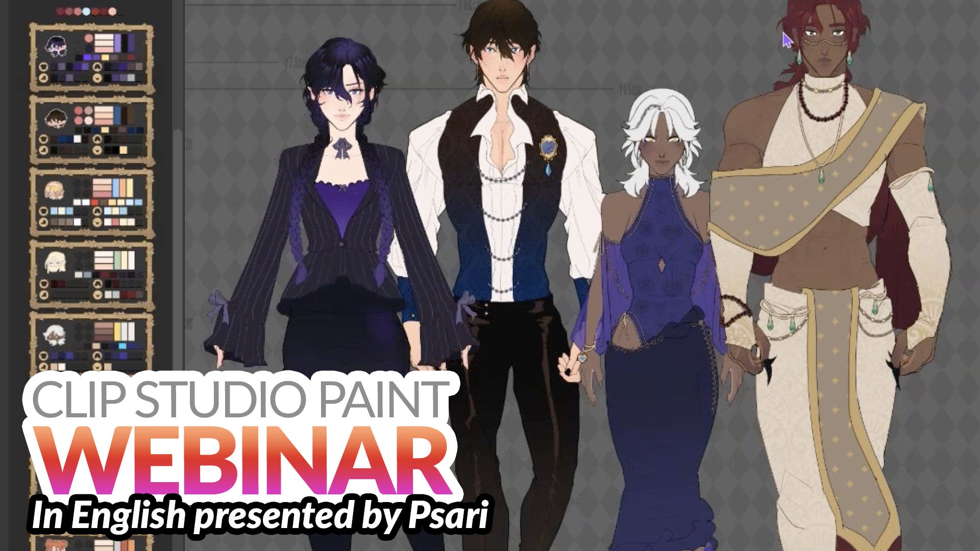 WEBINAR RECORDING – Creating Webtoon Characters in Clip Studio Paint with Psari