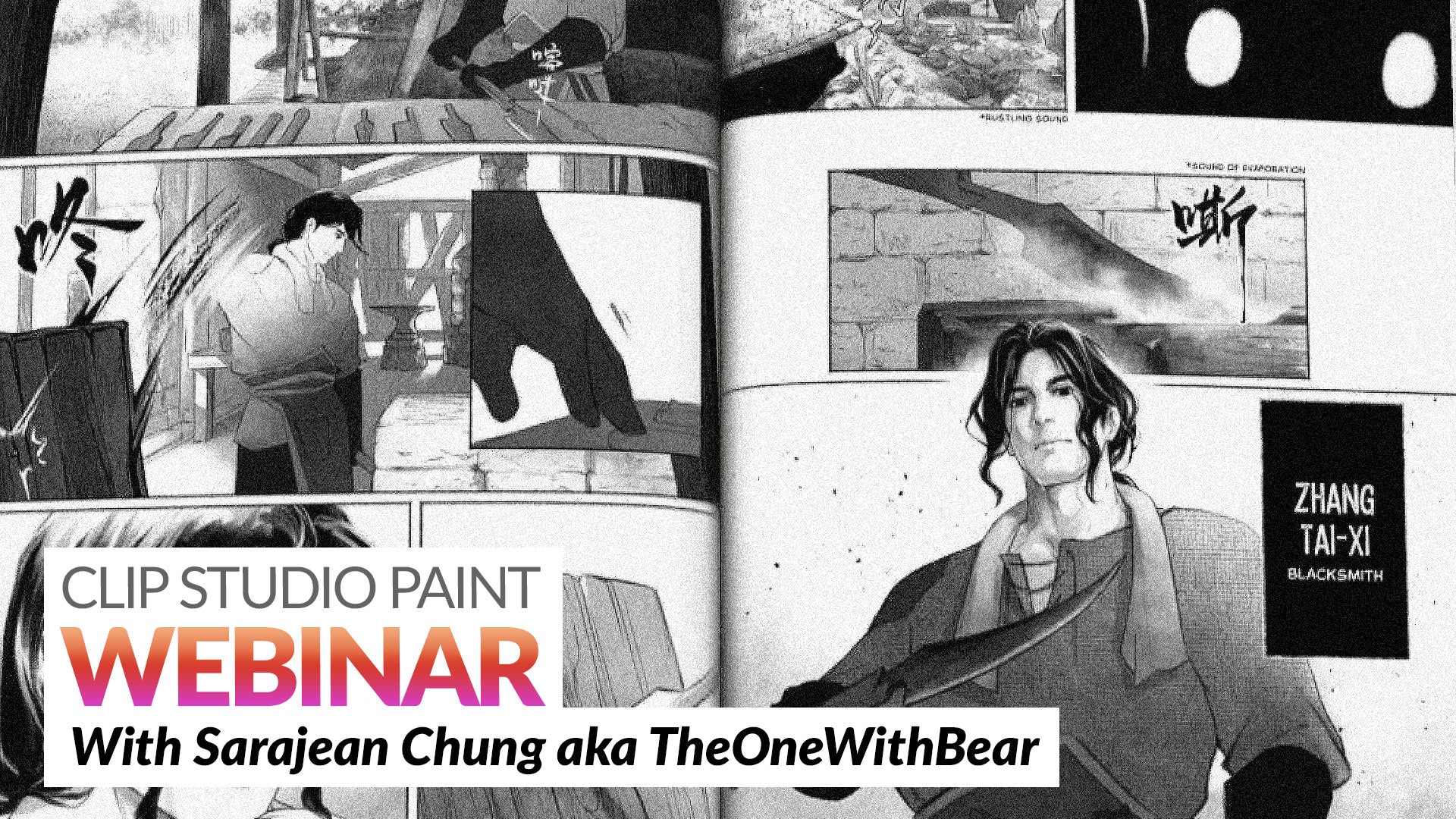 WEBINAR RECORDING - Creating and utilizing assets for comics in Clip Studio Paint with Sarajean Chung
