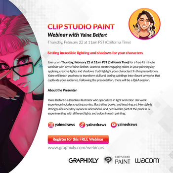 WEBINAR – Setting incredible lighting and shadows for your characters with Yaine Belfort