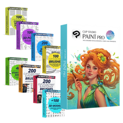 CLIP STUDIO PAINT PRO Vers. 4.0 12-Month License + Content for Humble Bundle