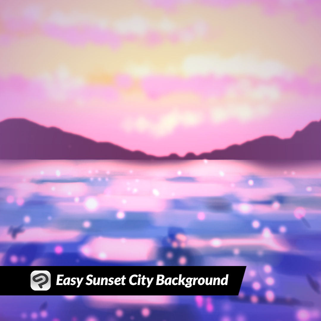 Easy Sunset City Background