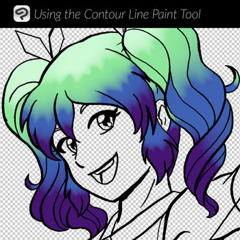 Using the Contour Line Paint Tool