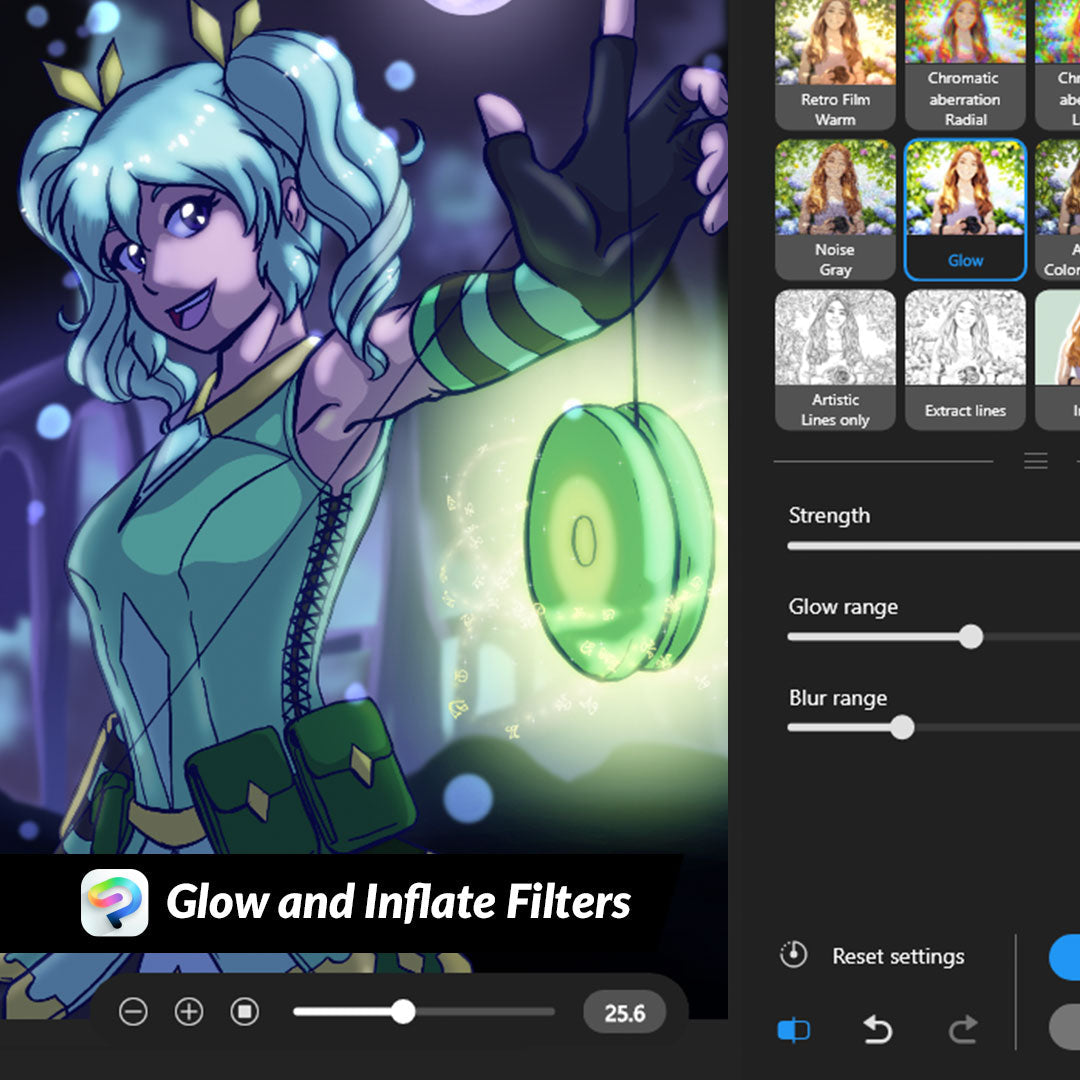 Glow and Inflate Filters