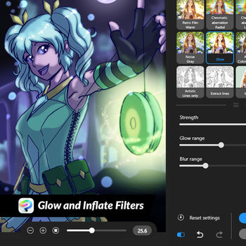 Glow and Inflate Filters