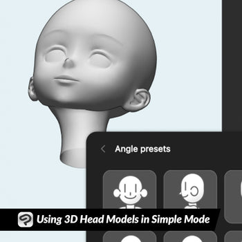 Using 3D Head Models in Simple Mode