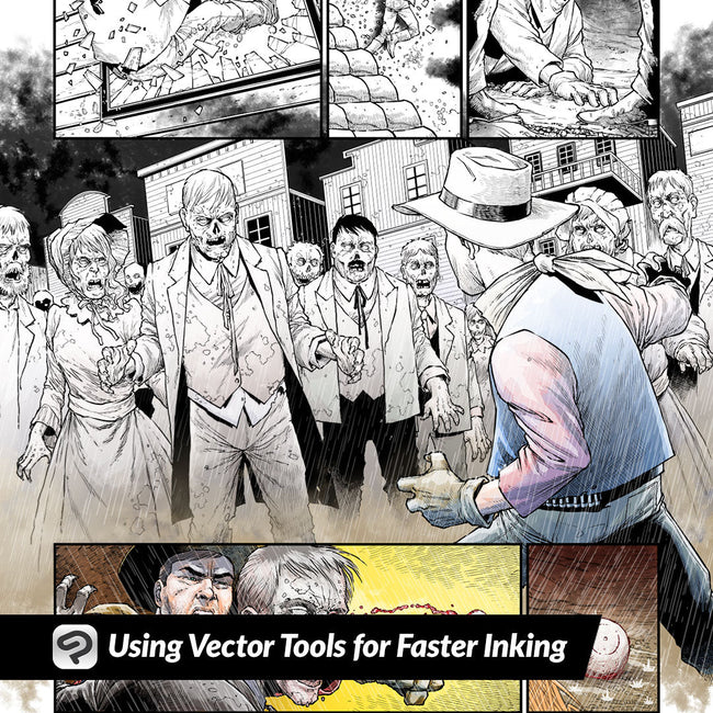 Using Vector Tools for Faster Inking