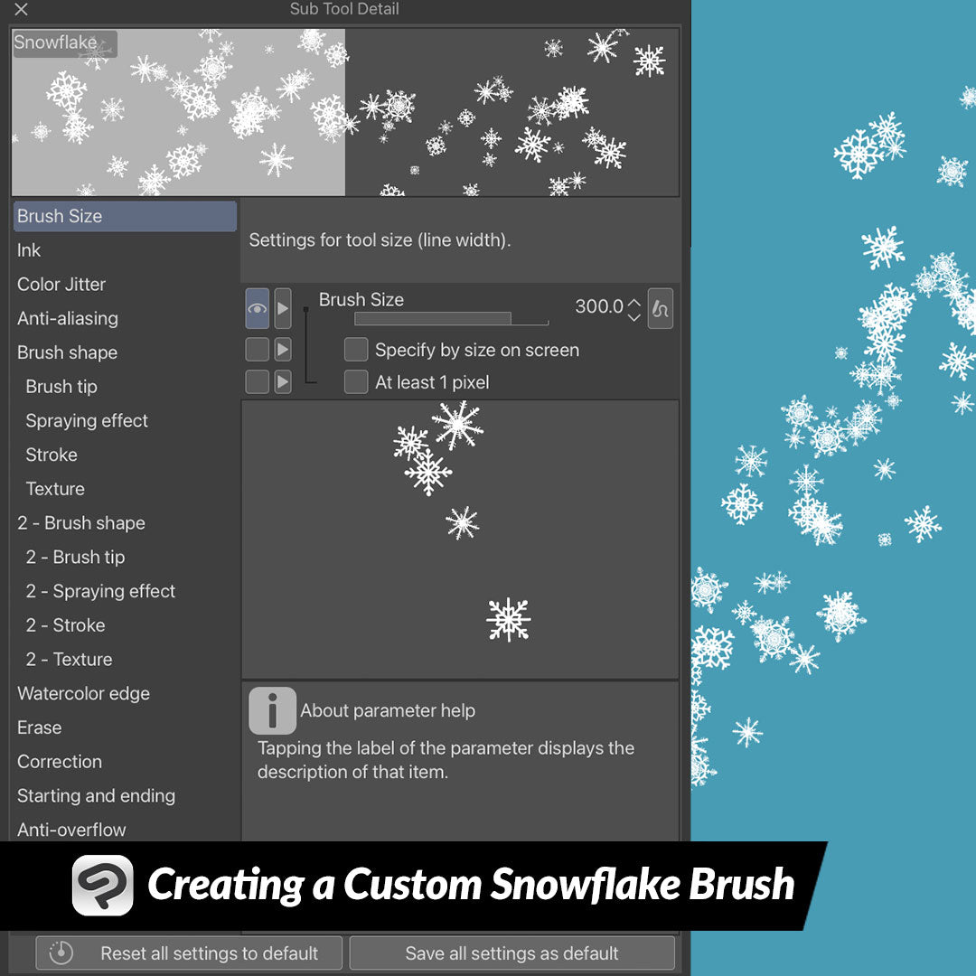 Creating a Custom Snowflake Brush