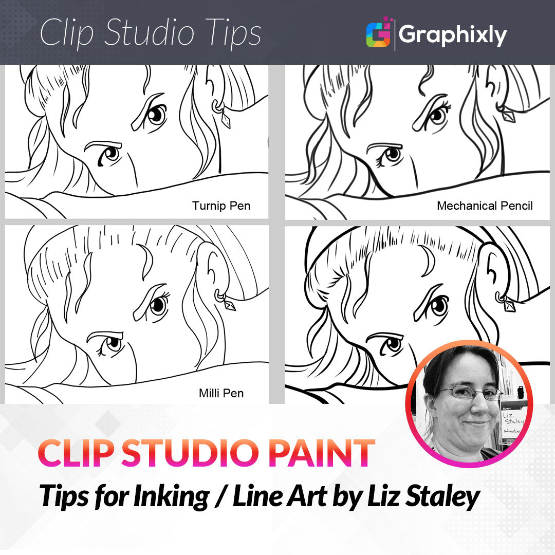 Inking/Lineart Tutorial - Tips for Smooth and Interesting Lines 