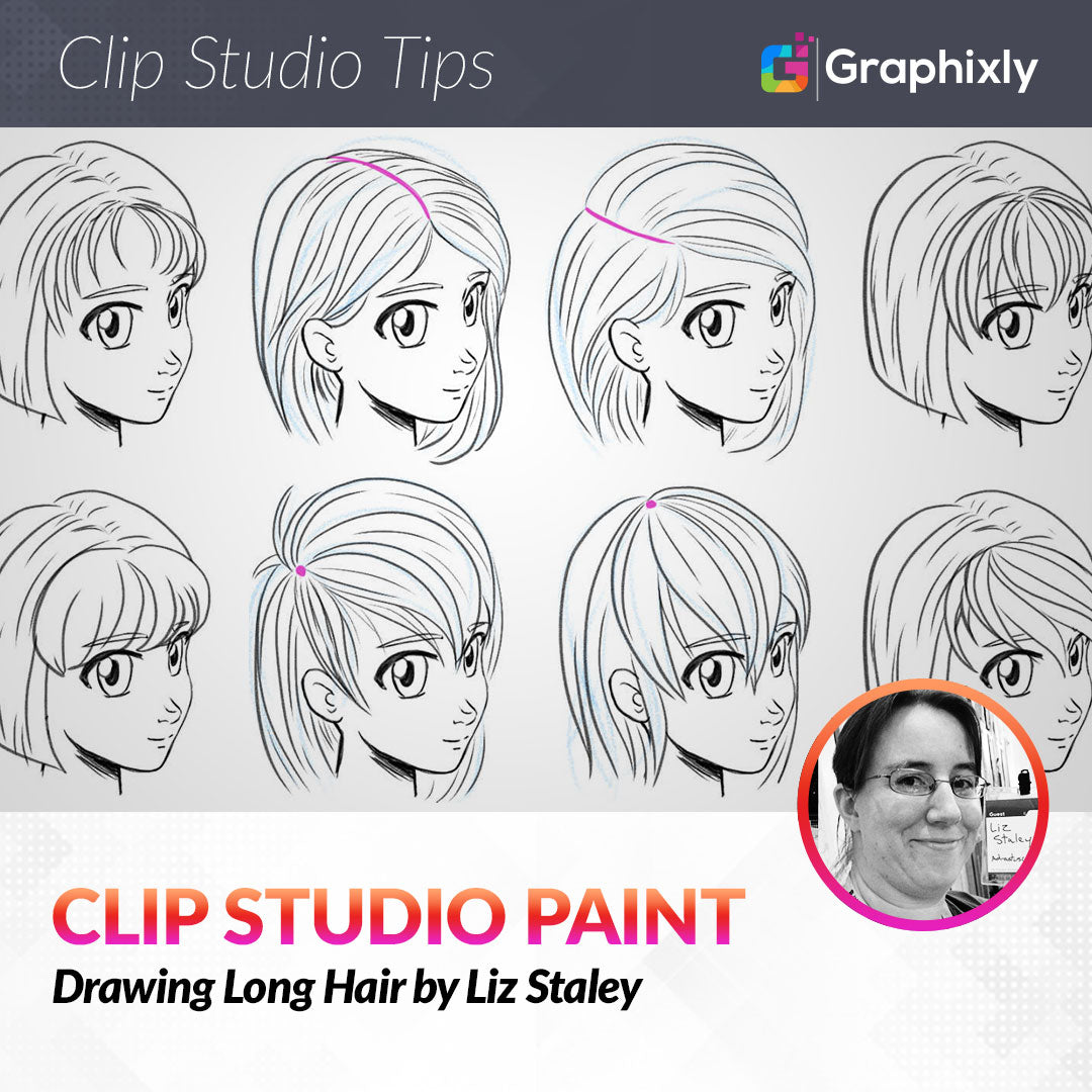 Drawing Long Hair for Anime Characters by LizStaley - Make better art