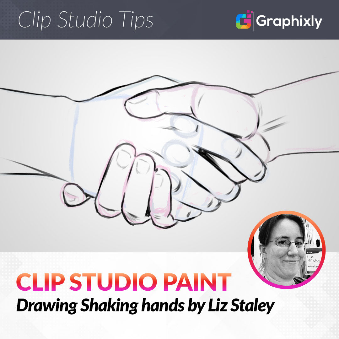 Drawing shaking hands