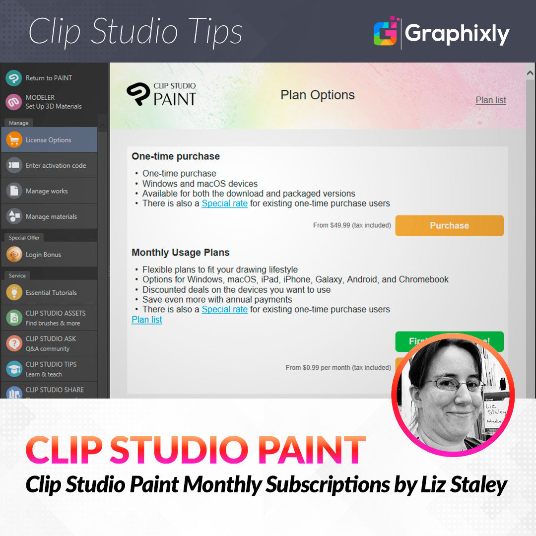 Clip Studio Paint Monthly Subscriptions