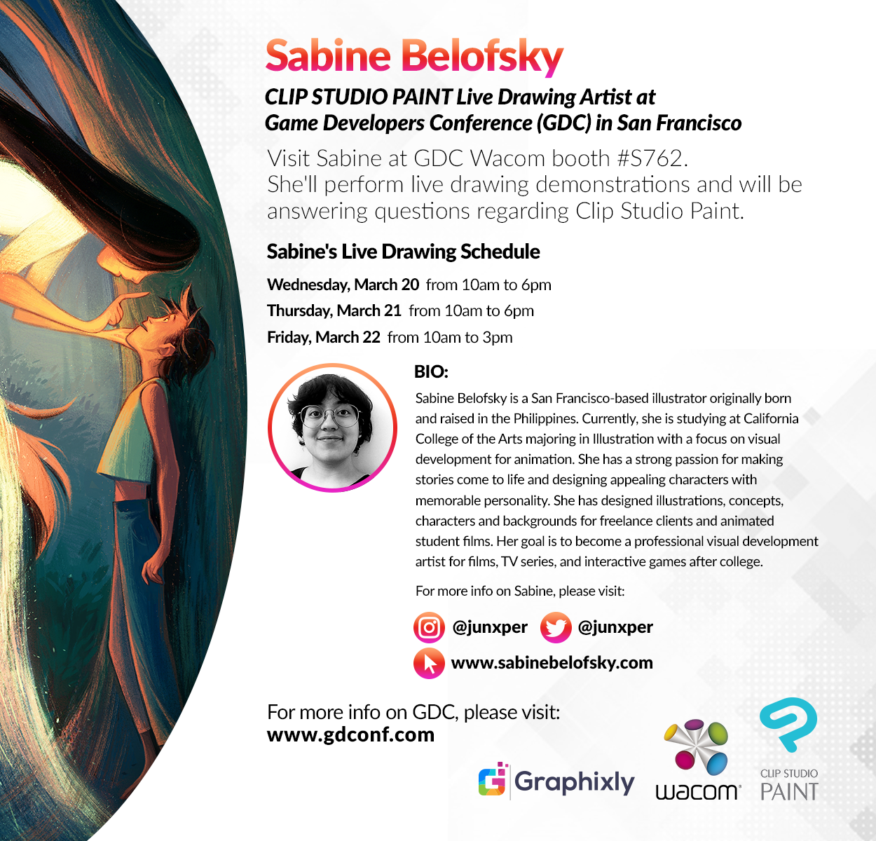 Game Developers Conference (GDC) - Live Drawing Artist - Sabine Belofsky