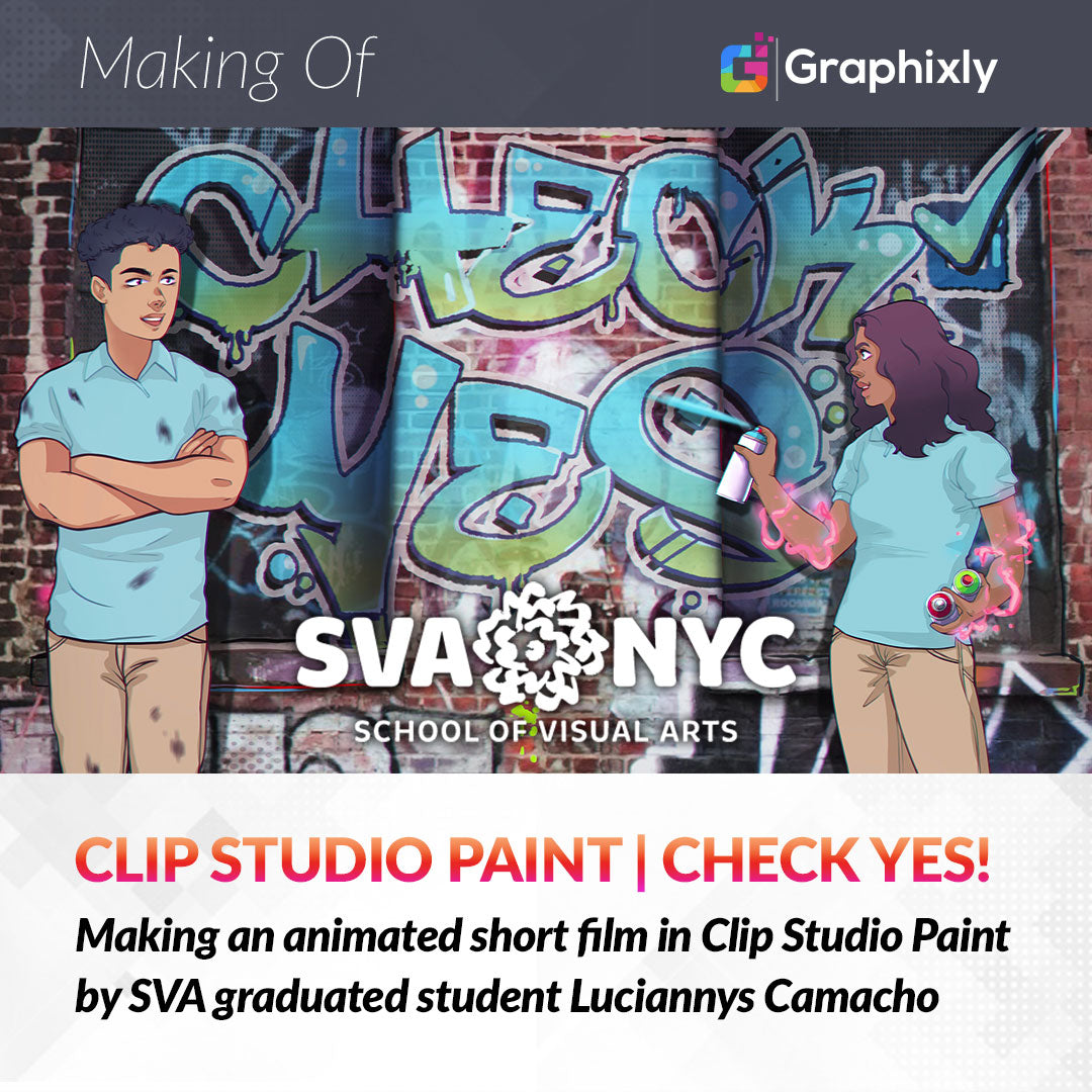 Making an animated short film in Clip Studio Paint by SVA graduated student Luciannys Camacho