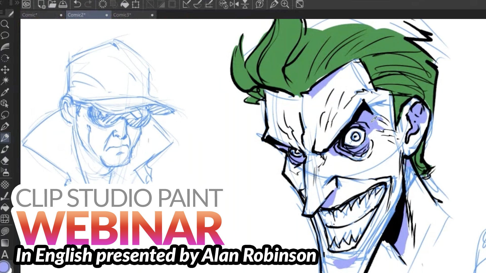 WEBINAR RECORDING – Designing Villain Characters in Clip Studio Paint with Alan Robinson
