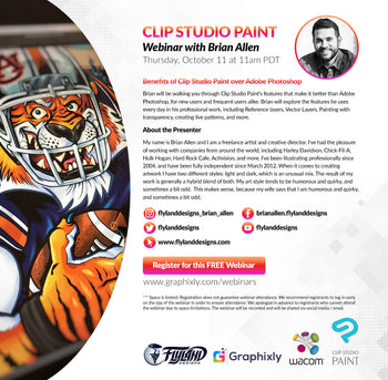 Brian Allen Webinar Clip Studio Paint