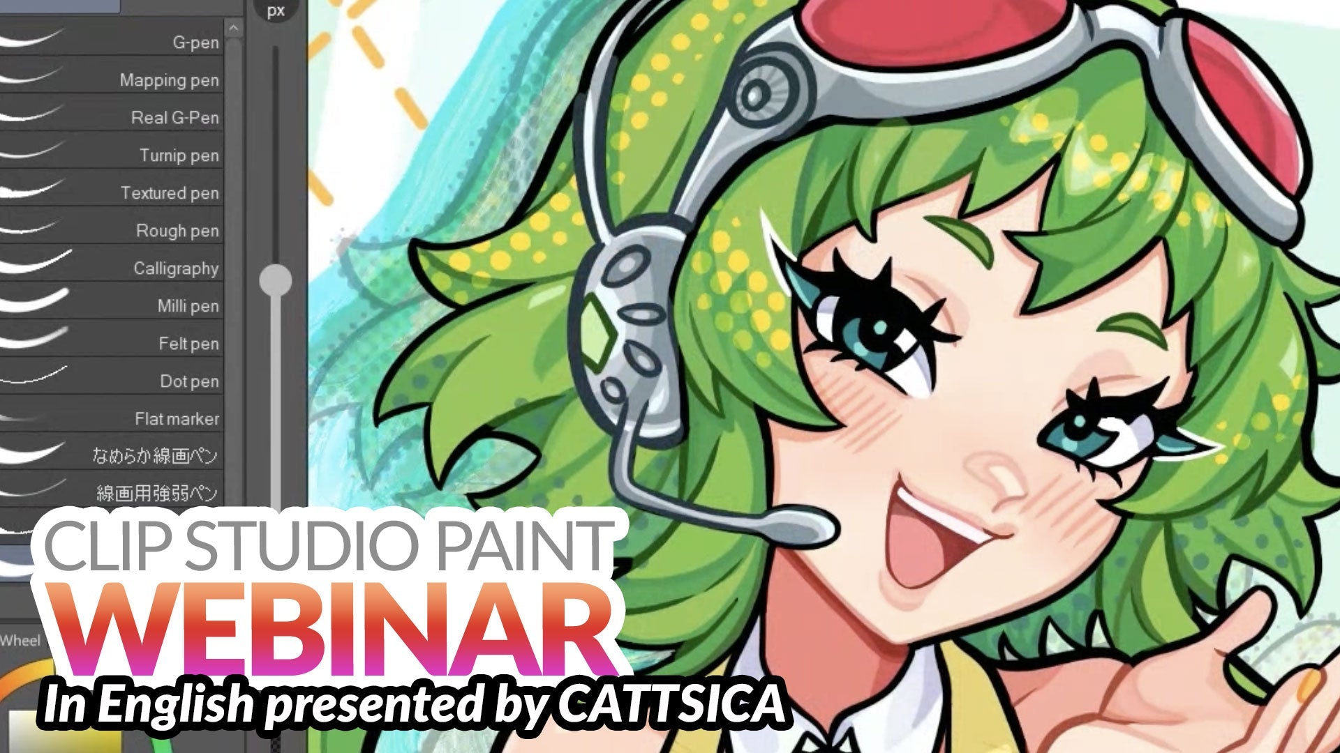 WEBINAR RECORDING – Creating Anime-style Characters in Clip Studio Paint with CATTSICA