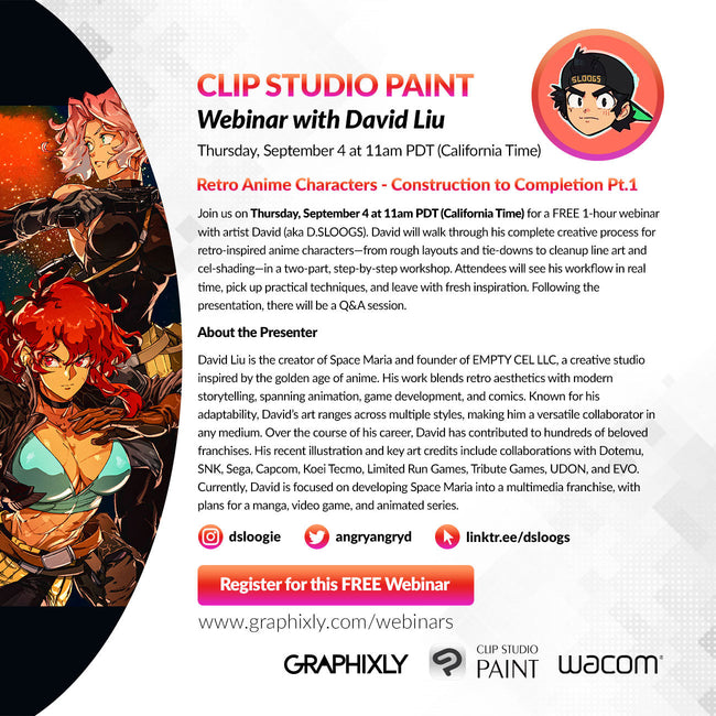 Webinar – Retro Anime Characters - Construction to Completion Pt.1 with David Liu