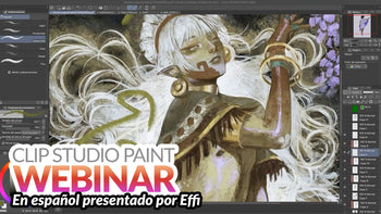 Grabación de Webinar en español - Diseño de personajes y composición en Clip Studio Paint con Effi