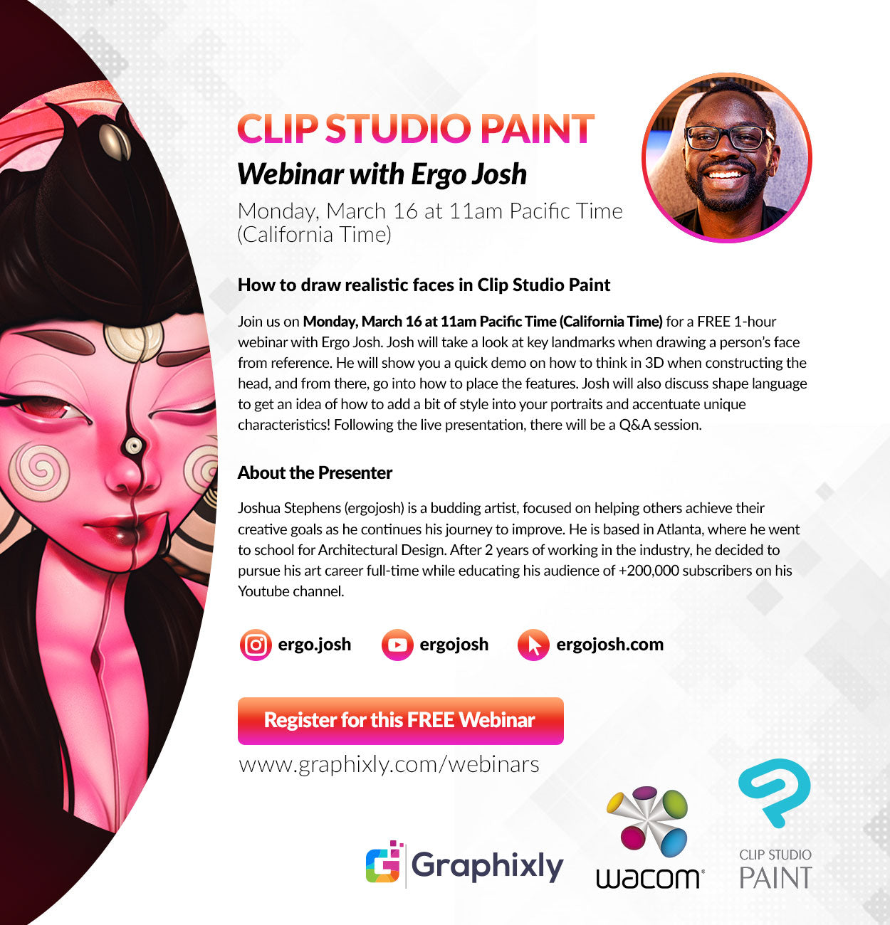 Webinar - How to draw realistic faces in Clip Studio Paint