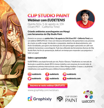 Webinar (Portuguese) - Criando ambientes aconchegantes em Mangá com ferramentas do Clip Studio Paint com EUDETENIS