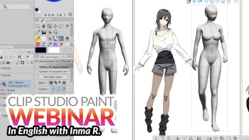 WEBINAR RECORDING – Using 3D models for my comic workflow in Clip Studio Paint with Inma R