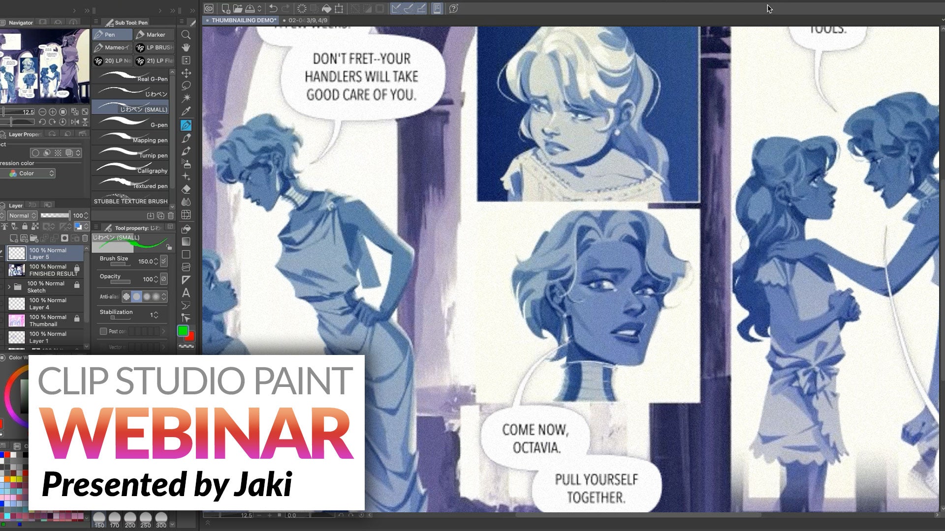 WEBINAR RECORDING - Creating Dynamic Visuals for Comics with Clip Studio Paint presented by Jaki