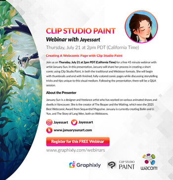 Webinar – Creating A Webcomic Page with Clip Studio Paint with Jayessart