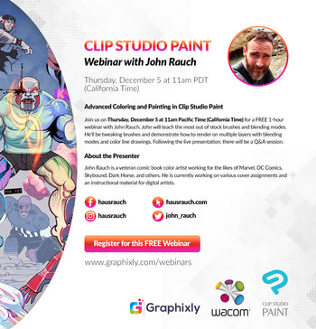 Webinar - Advanced Coloring and Painting in Clip Studio Paint