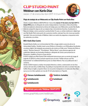 Karla Diaz Webinar Clip Studio Paint