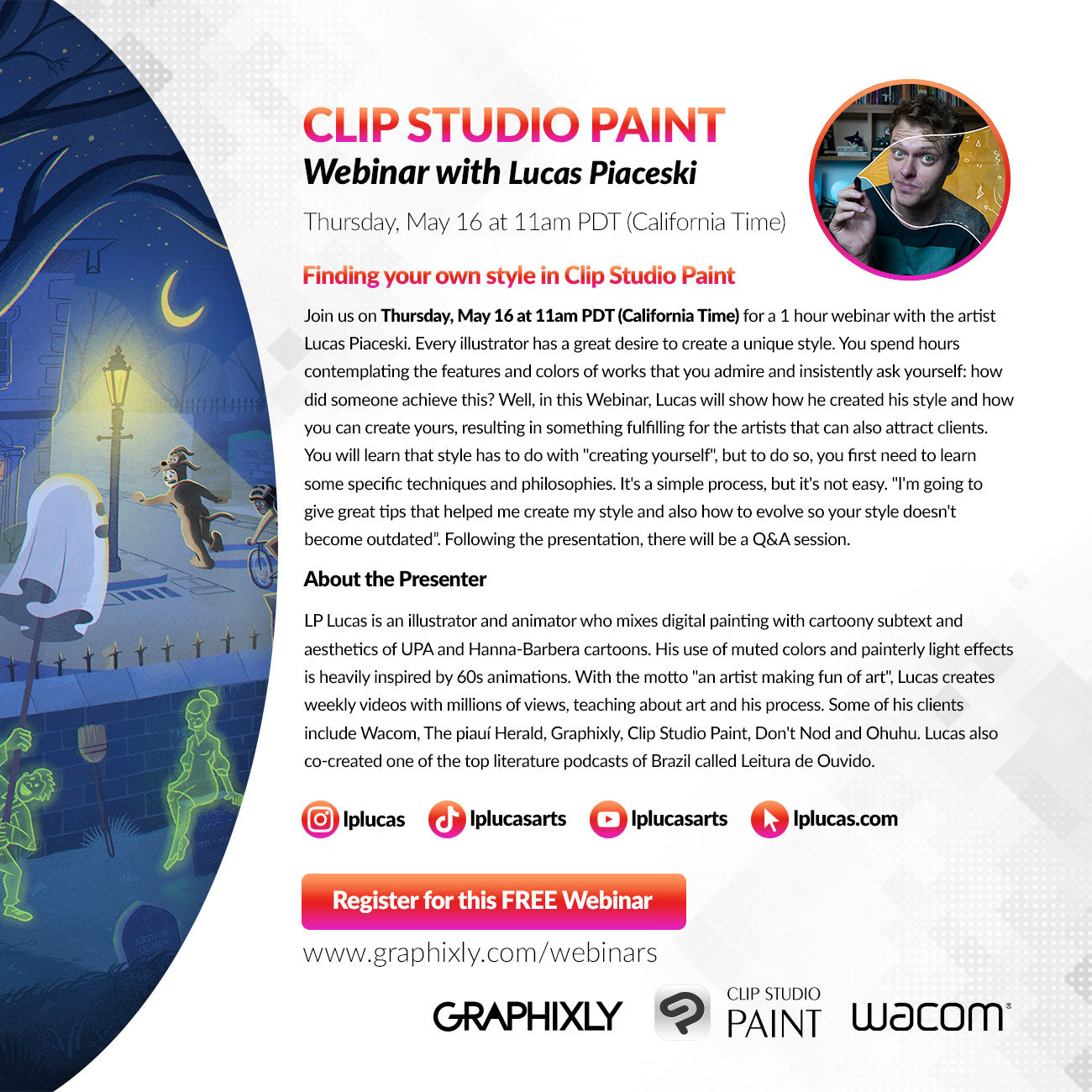 WEBINAR – Finding your own style in Clip Studio Paint with Lucas Piaceski