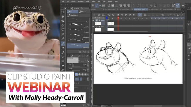 WEBINAR RECORDING - Animating Creatures in Clip Studio Paint with Molly Heady-Carroll