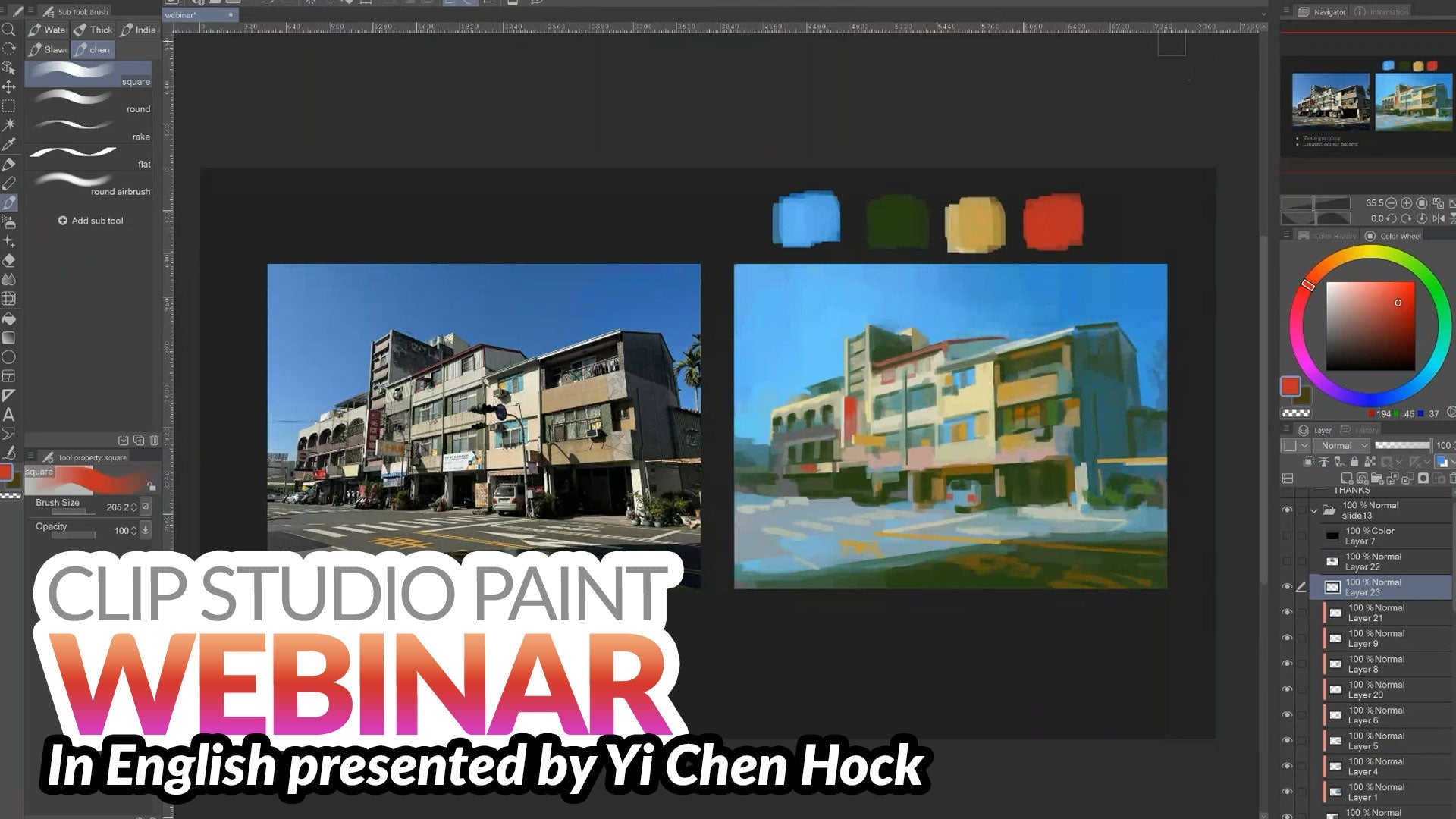 WEBINAR RECORDING – Painting colorful environments in Clip Studio Paint with Yi Chen Hock