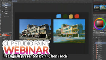WEBINAR RECORDING – Painting colorful environments in Clip Studio Paint with Yi Chen Hock