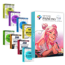 CLIP STUDIO PAINT PRO Vers. 5.0 12-Month License + Content for Humble Bundle
