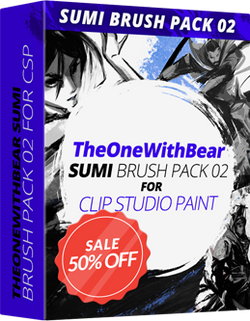 TheOneWithBear SUMI Brush Pack 02 for CLIP STUDIO PAINT