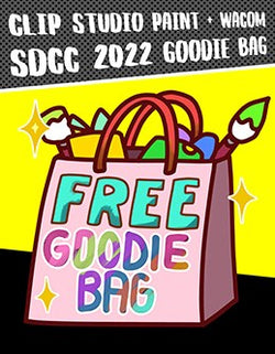 CLIP STUDIO PAINT SDCC 2022 Goodie Bag Sample Pack
