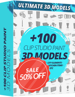 Ultimate 3D Models Pack for CLIP STUDIO PAINT