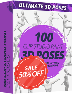 Ultimate 3D Poses Pack For CLIP STUDIO PAINT - Graphixly
