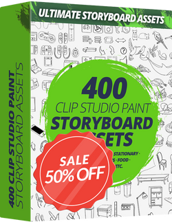 Ultimate Storyboard Assets Pack For CLIP STUDIO PAINT - Graphixly